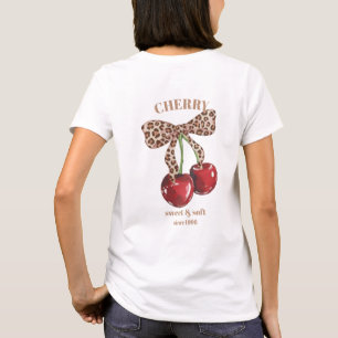 Camiseta Lazo de leopardo retro Cereza Dulce & Suave Desde
