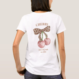 Camiseta Lazo de leopardo retro Cereza Dulce & Suave Desde 