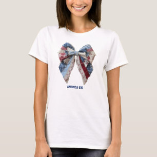 Camiseta Lazo de parches patrióticos Grandmillennial 4 de j