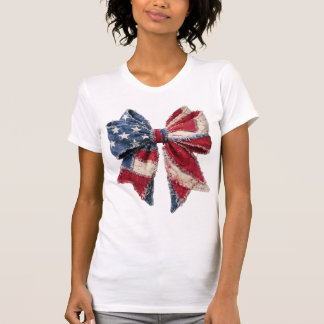 Camiseta Lazo de patchwork de EE. UU., bandera americana