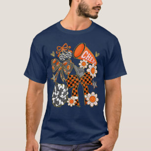 Camiseta Lazo de porrista coquette deporte porrista naranja