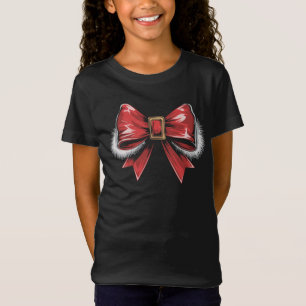 Camiseta Lazo de Santa Noel Santa Coquette Fiesta de Navida
