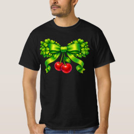 Camiseta Lazo de trébol de la suerte con diseño verde de ce
