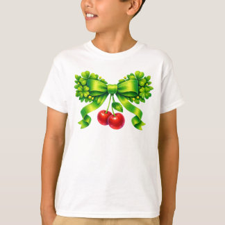 Camiseta Lazo de trébol de la suerte con diseño verde de ce