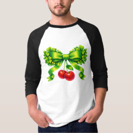 Camiseta Lazo de trébol de la suerte con diseño verde de ce
