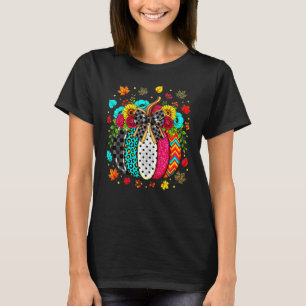 Camiseta Lazo floral de otoño colorido de la temporada espe