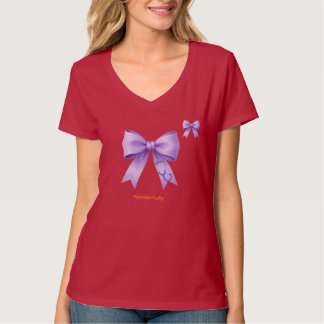 Camiseta Lazo médico de seda lavanda
