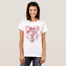 Lazo rosa acuarela con adornos