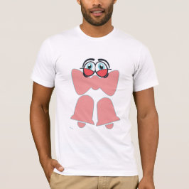 Camiseta Lazo Rosa de Dibujos Animados Lindos