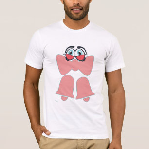 Camiseta Lazo Rosa de Dibujos Animados Lindos