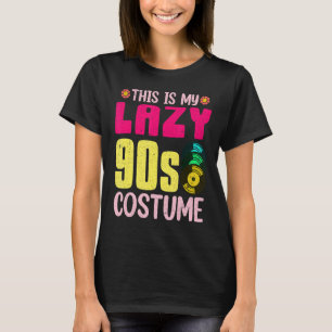 Camiseta Lazy 90 Costume fiesta temática de los noventa Vin