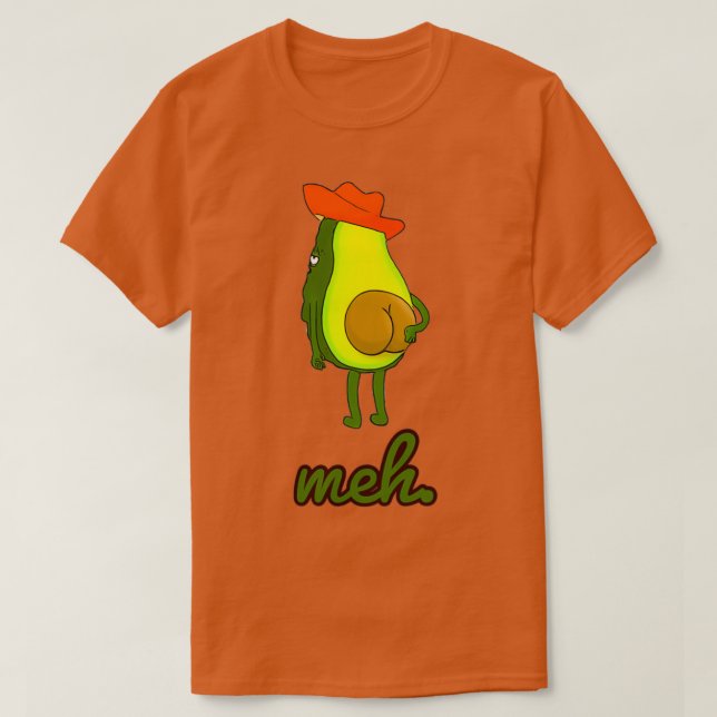 Camiseta Lazy avocado (Diseño del anverso)