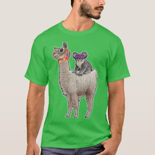 Camiseta Lazy Cool Koala Mama Bear And Koala Riding lazy Ll