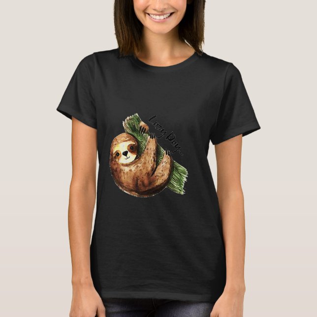 Camiseta Lazy Day Sloth 107 (Anverso)