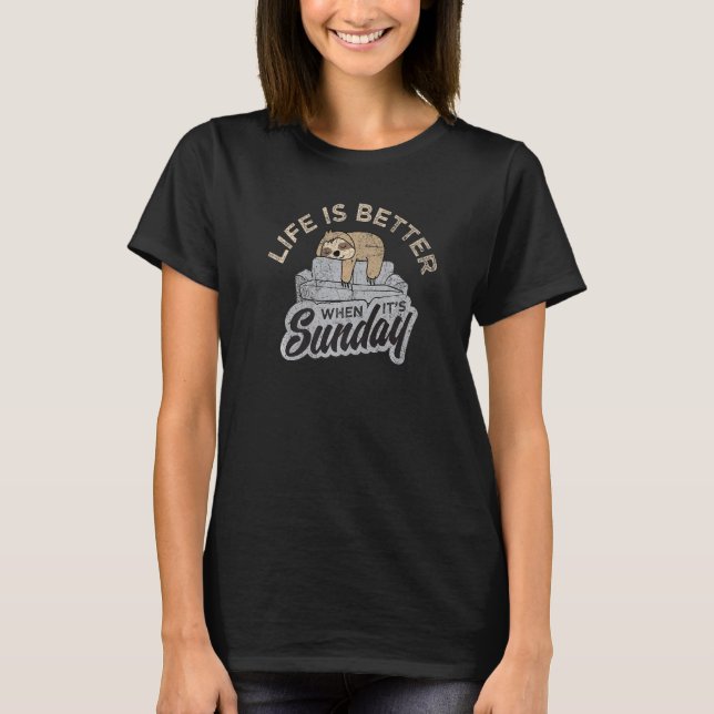 Camiseta Lazy Day Sunday Funday Nap ama a las eslovacas (Anverso)