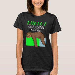Camiseta Lazy Energy Recharging Slots Lunes Workaholic
