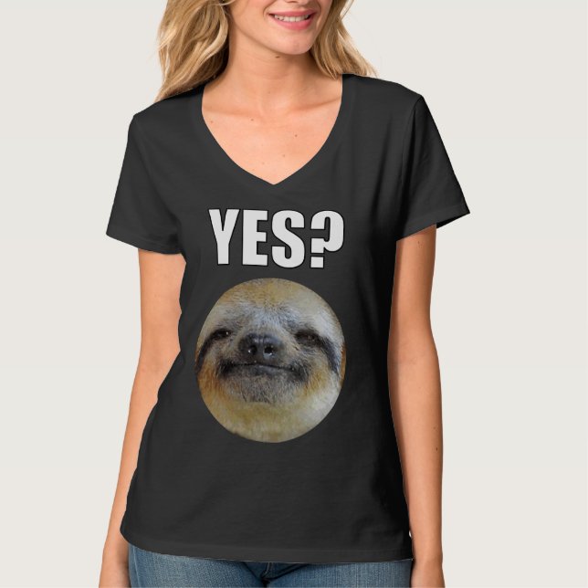 Camiseta Lazy Funny Sloth Sí (Anverso)