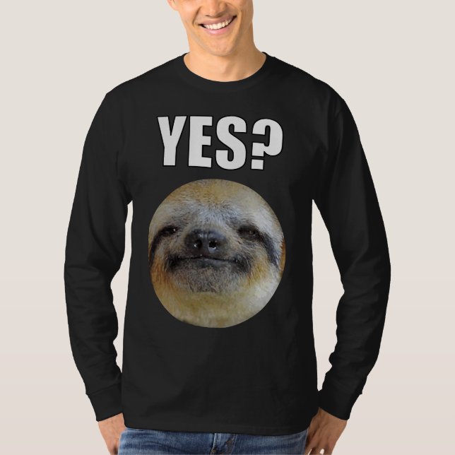 Camiseta Lazy Funny Sloth Sí (Anverso)