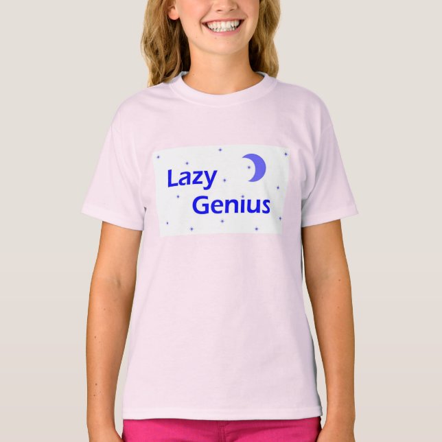 Camiseta Lazy Genuis (Anverso)