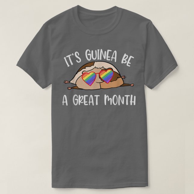 Camiseta Lazy Guinea Cerdo Funny LGBTQ Cosas Gay Orgullo Gu (Diseño del anverso)