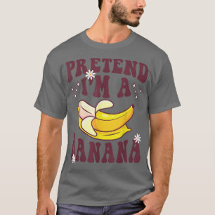 Camiseta Lazy Halloween Costume Funny Pretend I'm A Banana 