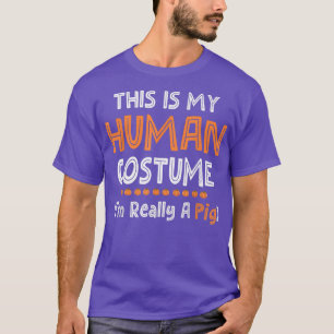 Camiseta Lazy Halloween, este es mi disfraz humano, soy rea