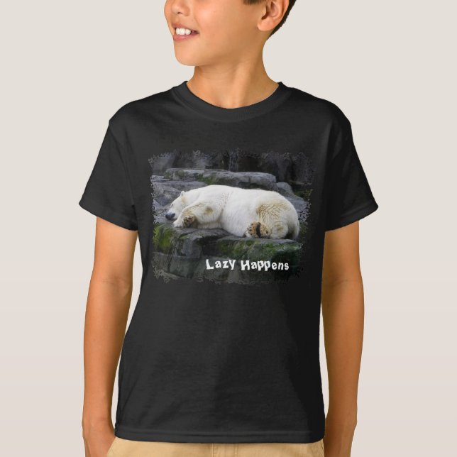 Camiseta Lazy Happens Polar Bear (Anverso)