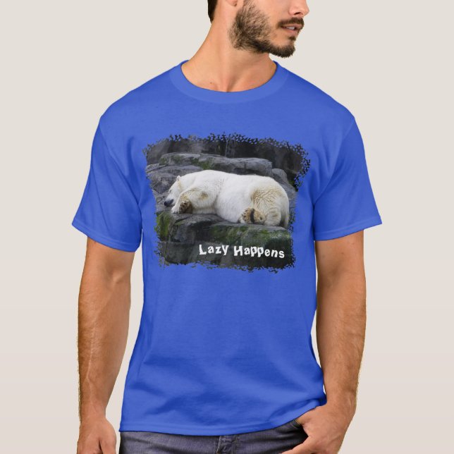 Camiseta Lazy Happens Polar Bear (Anverso)