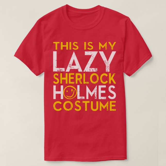Camiseta Lazy Holmes Costume (Diseño del anverso)