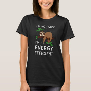 Camiseta Lazy Lazy Animal Energy Efficient Zookeeper Wild