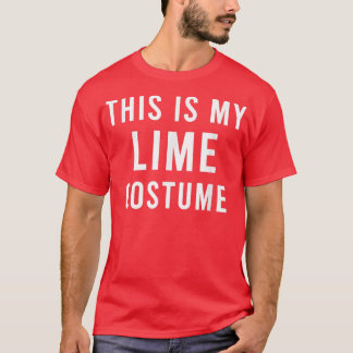 Camiseta Lazy Lime Tequila Costume Gracioso Trick Tret Cand