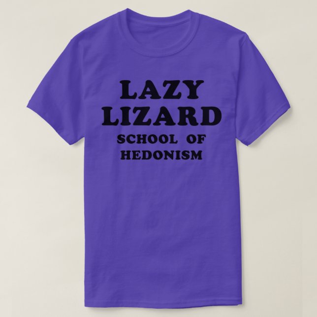 Camiseta Lazy Lizard School Of Hedonism (Diseño del anverso)