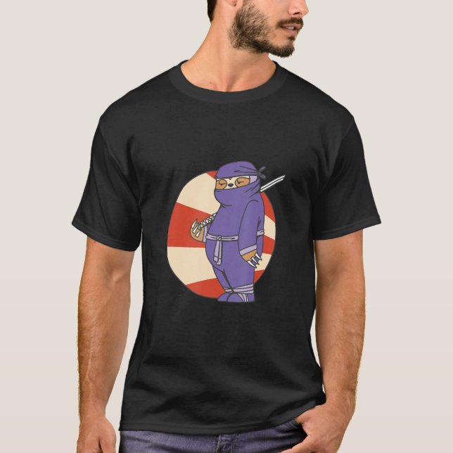 Camiseta Lazy Ninja Slots  Gambling Slot Machine (Anverso)