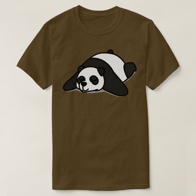 Camiseta Lazy Panda (Diseño del anverso)