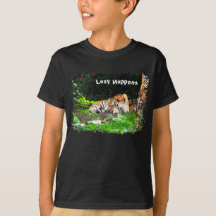 Camiseta Lazy pasa tigre siberiano