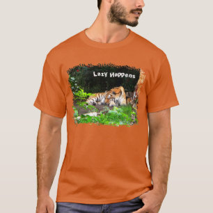 Camiseta Lazy pasa tigre siberiano