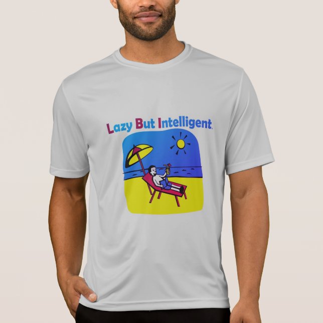 CAMISETA LAZY PERO INTELIGENTE (Anverso)