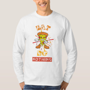 Camiseta Lazy Pizza Vibes Design