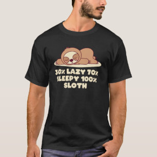 Camiseta Lazy Sleepy Sloth Sloth Humor Sloth Tema