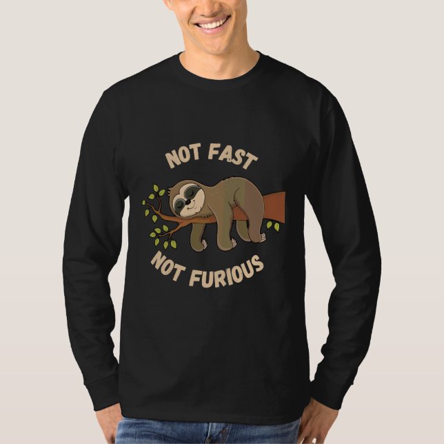 Camiseta Lazy Sloth No Rápido No Furioso (Anverso)