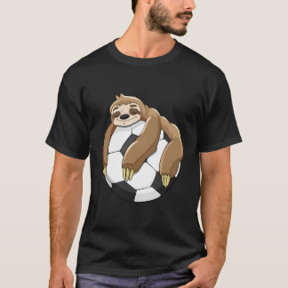 Camiseta Lazy Sloth Soccer Shirer Soccer Lover Team Ball Ki