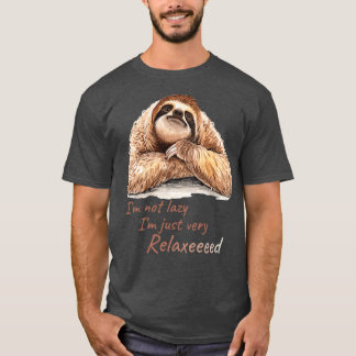 Camiseta Lazy sloth tiempos relajantes divertido lindo pere