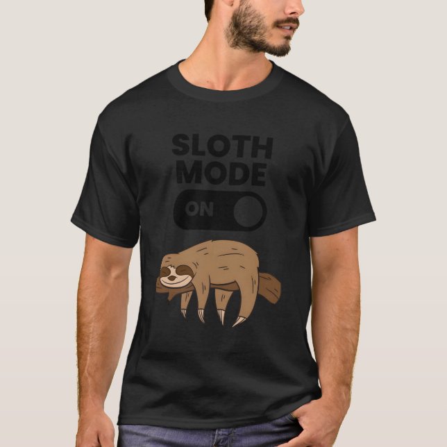 Camiseta Lazy Sloth Tired Sloth Mode On (Anverso)