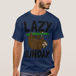 Camiseta Lazy Sunday Funny Cabeza Sleepy Ama A Las Mujeres 
