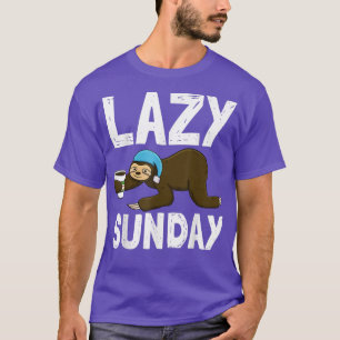 Camiseta Lazy Sunday Funny Cabeza Sleepy Ama A Las Mujeres 