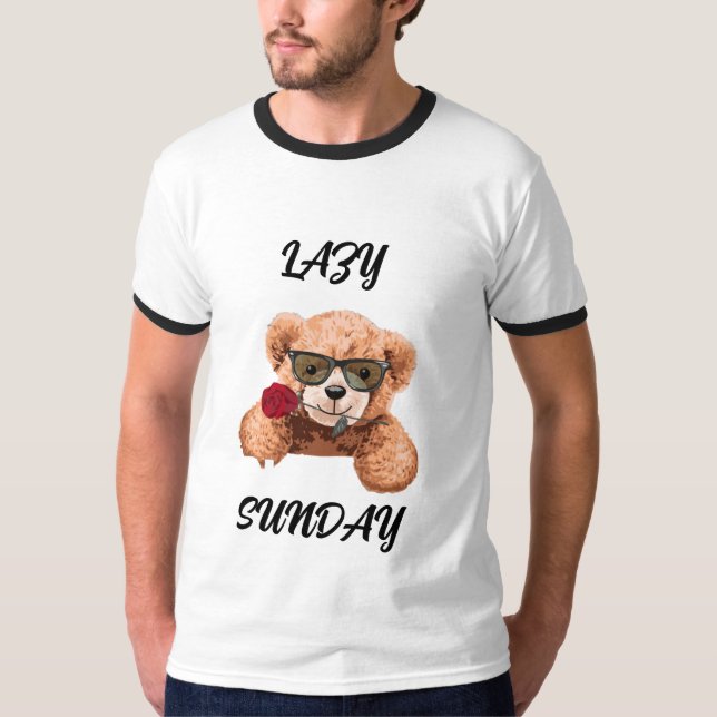 Camiseta Lazy Sunday Sunday Mood Stay Cozy Weekend Vibes Ch (Anverso)