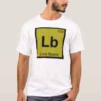Lb - Química de judías de Lima Símbolo de la tabla