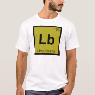 Camiseta Lb - Química de judías de Lima Símbolo de la tabla