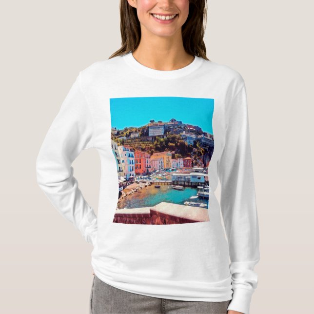 Camiseta ldp SORRENTO - panorama - playa - (Anverso)