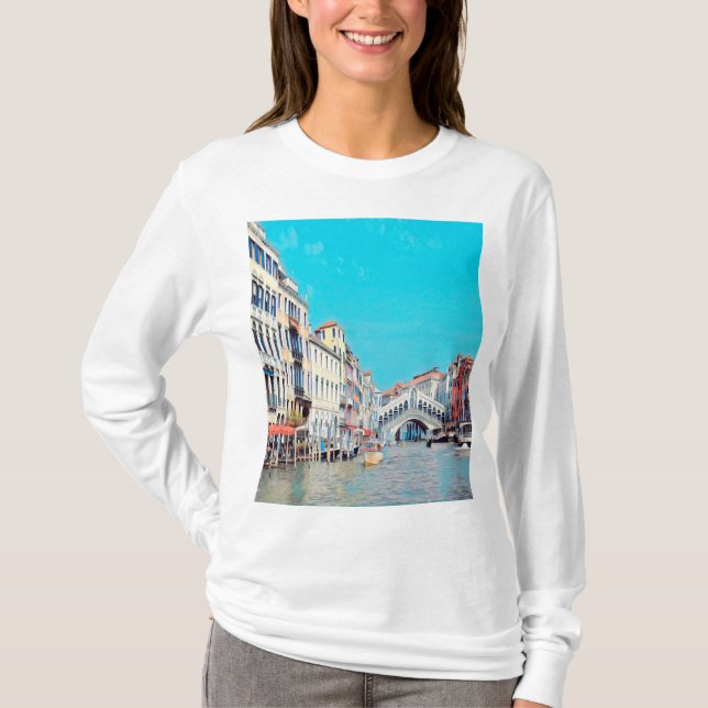 Camiseta ldp VENICE - Gran Canal - Playa Rialto - (Anverso)